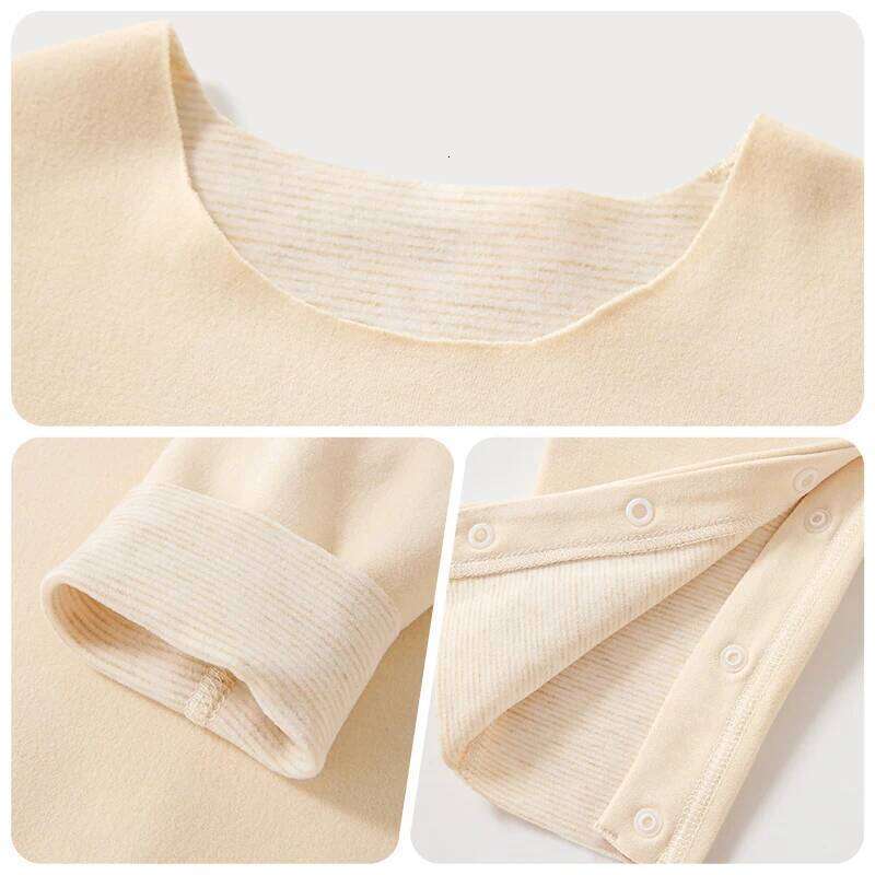 Baby Long sleeves Rompers Winter Thermal 0-18M Newborn Unisex, Spring/Autumn Infant Pajamas Warm Sleepwear Clothes Outfit 26H0224