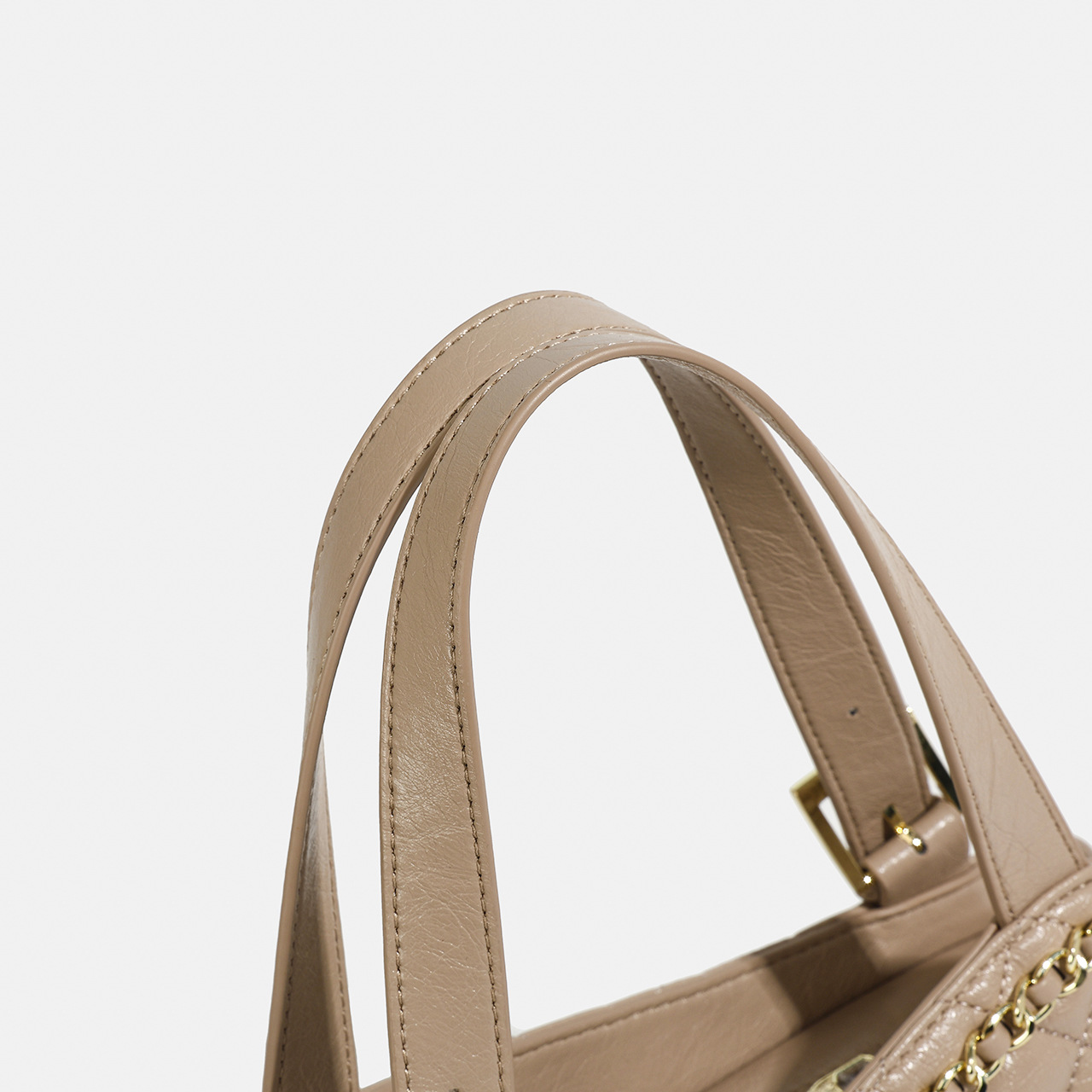 LK Factory Direct Supply Houndstooth Embroidery Thread Small Niche High-End Fashion Commute Versatile Crossbody Saddle Bag for Women Black Small Bag