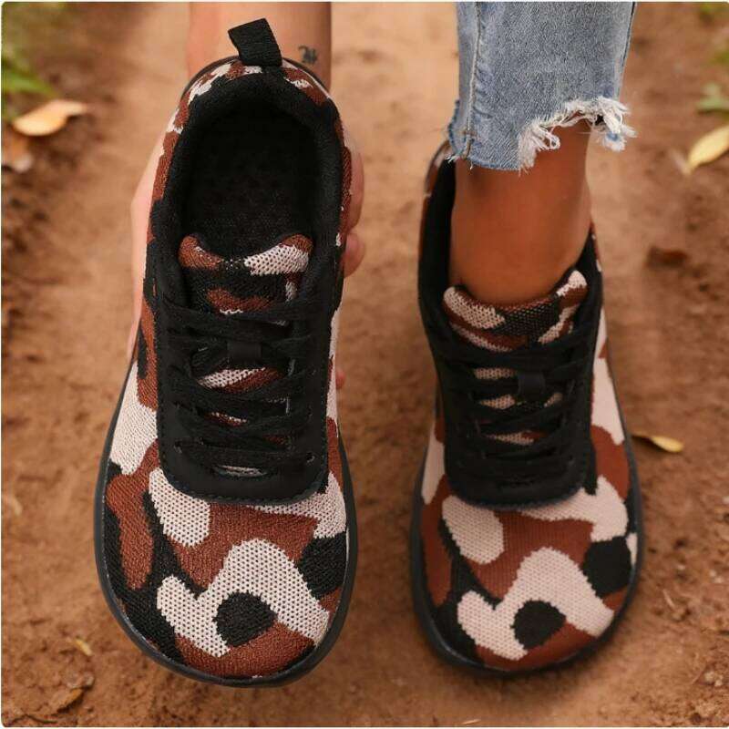 New Women's Fashion Camouflage Mesh Sneakers Lightweight Platform Casual Breathable Non-slip Walking Footwear Women Shoes