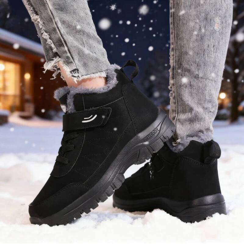 Fashion Women Sneakers for Autumn and Winter Comfort Lined Anti Slip Soft Sole Elderly Shoe New Warm Walking Flat Athletic Shoes