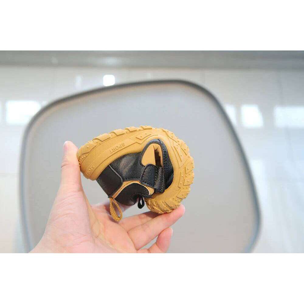 PU Leather Sport For Children Waterproof Hiking Tactical Kid's Sneakers Anti-slippery Boy's Girl's Running Shoes 26W0224