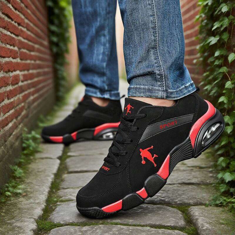 Fashionable Men's Running Lightweight Breathable Anti Slip Sneakers Lace Up Outdoor Tennis New Men Casual Basketball Shoes