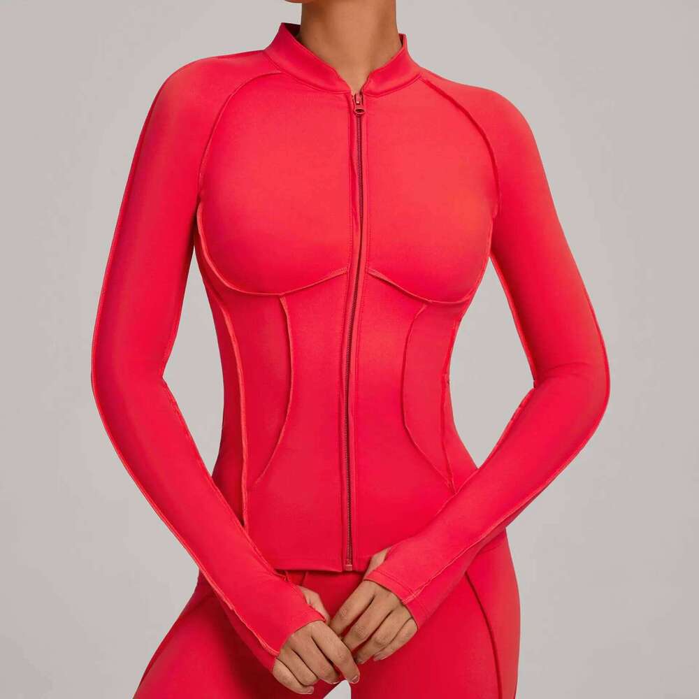SWELTERING Women Yoga Sports Zip Fitness Long Sleeve Workout Cycling Shirts Gym Quick Dry Outdoor Top Sportswear 26Y0224