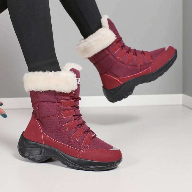 Keep Warm Mid-Calf Waterproof Snow High Quality Comfortable Non-slip Women's Casual Boots for Winter