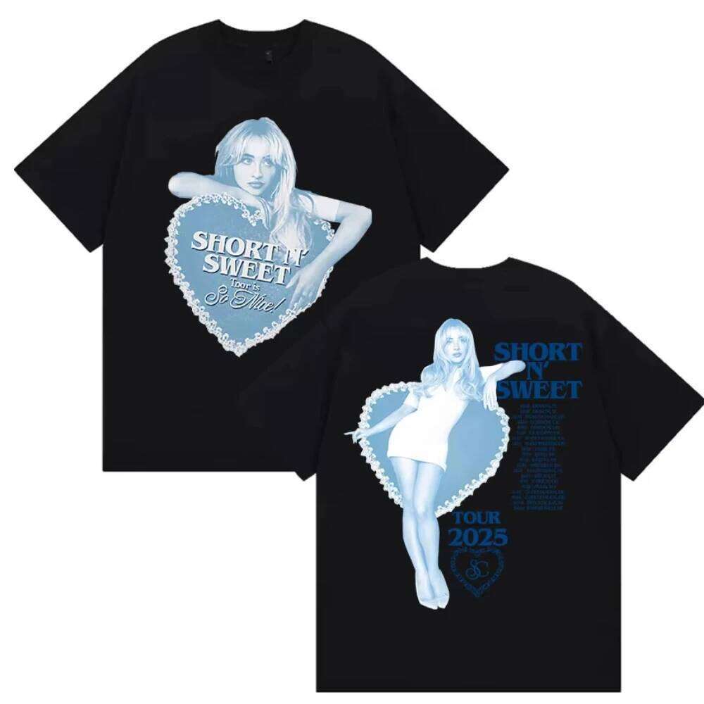 Sabrina Carpenter Tour 2025 Print T-Shirt Short N' Sweet Aesthetic Clothing Men's Women's T-shirts Summer Cotton Tops T Shirts C260224