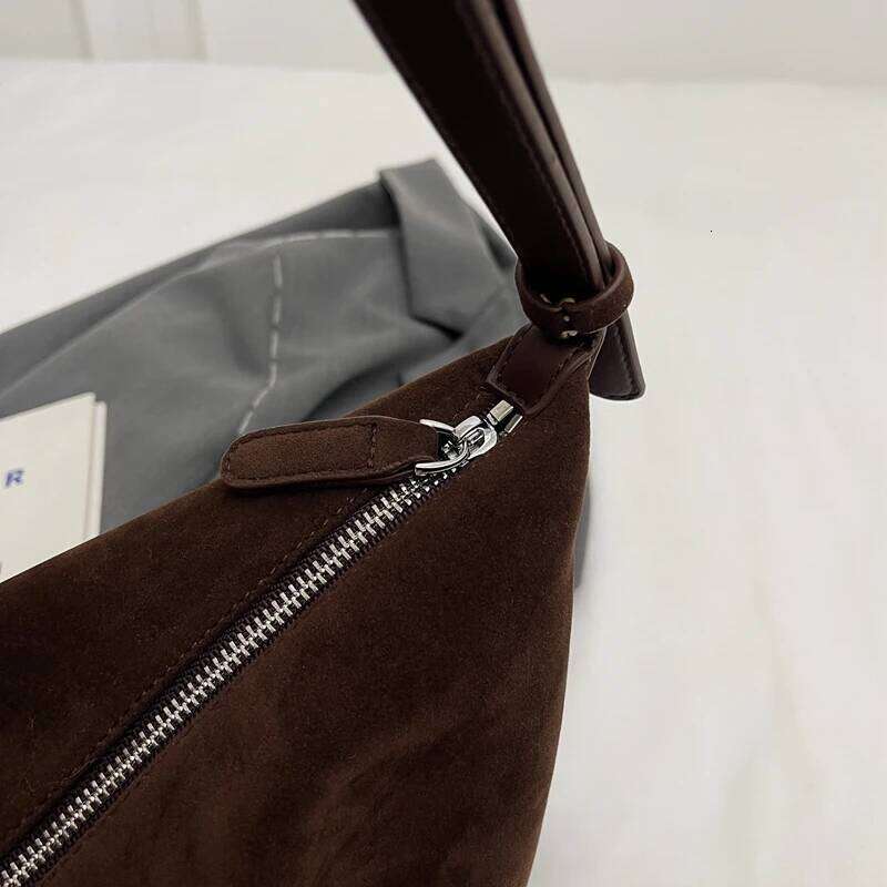 Vintage Fashion Crossbody Bags For Women Soft Suede Messenger Bag Big Capacity Shoulder Totes 2024 Handbags Luxury Z260224