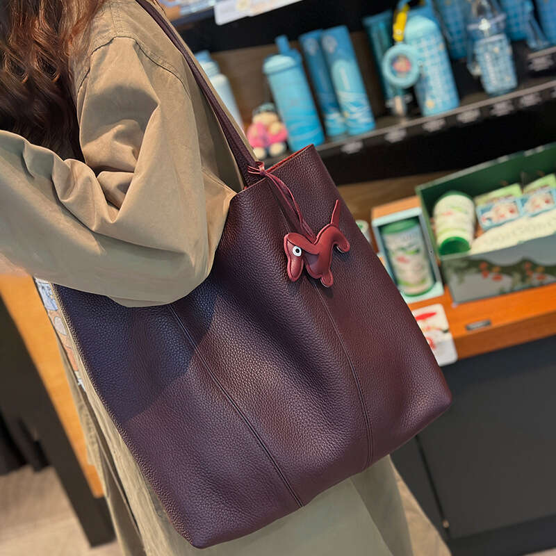 Luxury Shoulder Bags Totes Hobo Top Layer Cowhide Tote Lazy Shopping Model Large Capacity Single Casual Genuine Leather Mother Daughter Bag SENYY