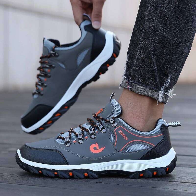 Summer Labor Protection Waterproof Men Fashionable Versatile Hiking Anti Slip Wear-resistant Breathable Work Shoes