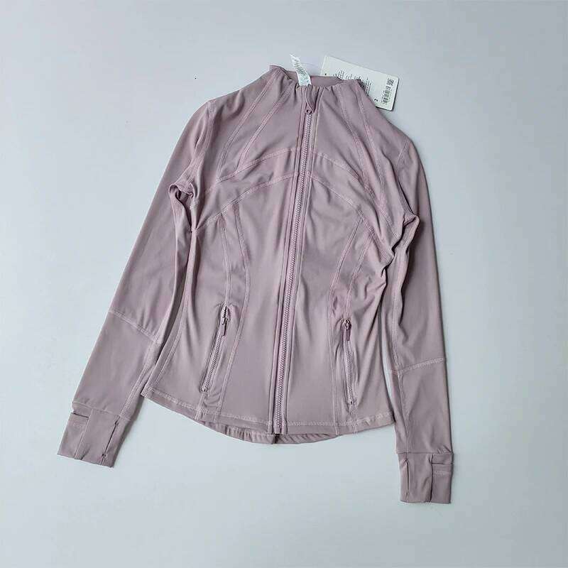 Women's Workout Slim Fit Stand Collar Zip Up Long Sleeve for Running Yoga Gym 26Y0224