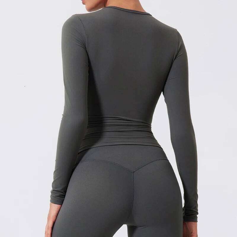 Hearuisavy Long Sleeve Yoga Clothes Casual T-shirt High Stretch Gym Top Women Quick-Dry Sportswear Fitness Shirts Female 26Y0224