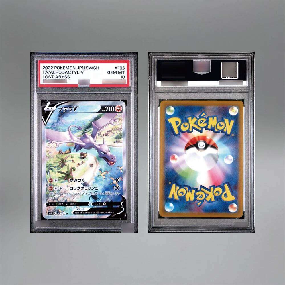 DIY PTCG Mega X Charizard Koraidon ex SAR Japanese Version 9-10Points Rare Rating Game Collecting Card Gift w260224