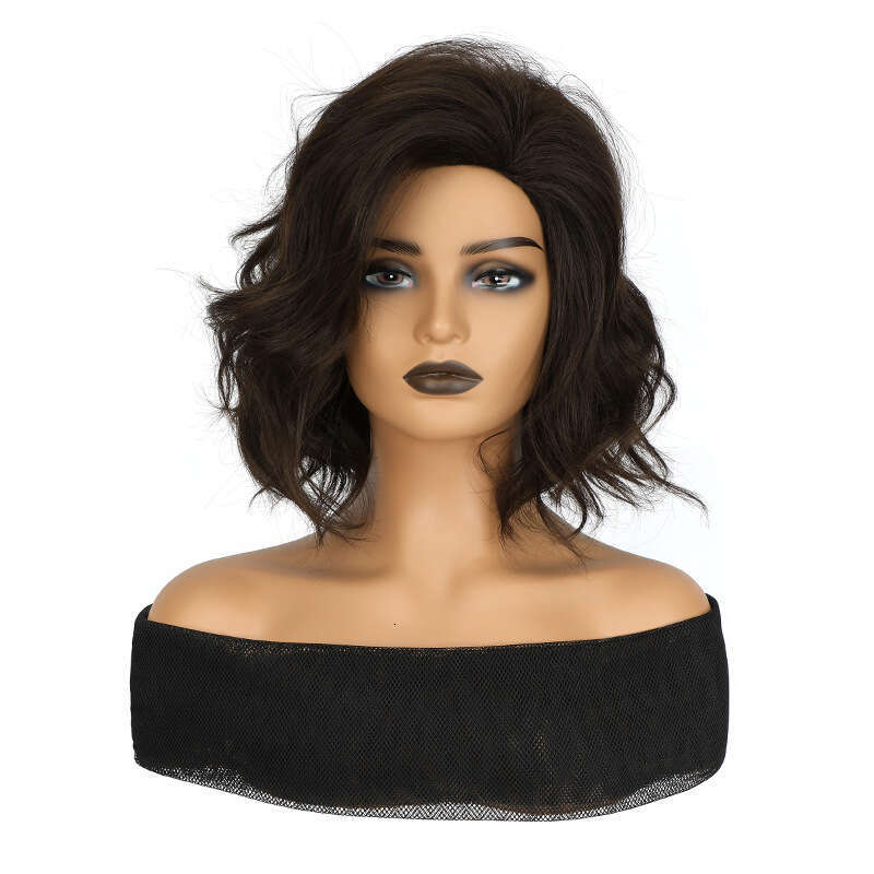 New Full-Head For Women, Gradient Color Short Curly Hair, European And American Cross-Border Full Wig Hair Wings SHXI