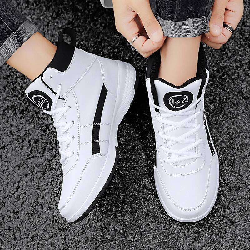 MAEDEF Men's Spring Autumn Waterproof Walking Fashion Sneakers Outdoor Leisure Anti-slip Comfortable Leather Sports Shoes