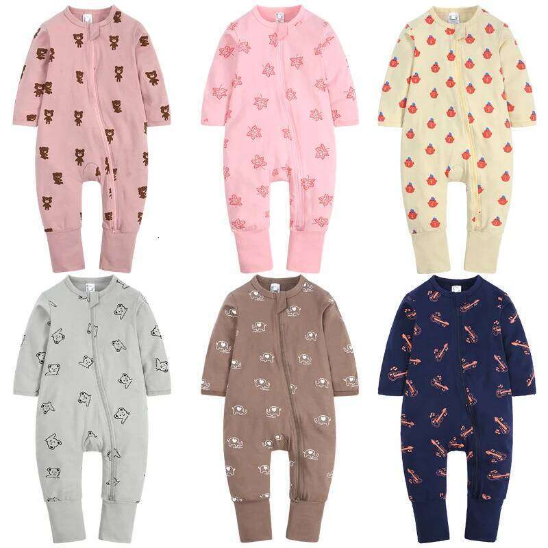 Newborn Baby Romper Girls Boys Cute Animal stripe Clothes for Kids Long Sleeve Autumn Rompers Jumpsuit Outfits Costumes 26Y0224