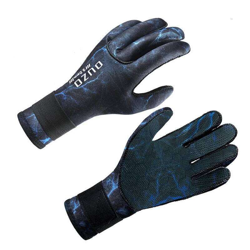 3mm/5mm Winter Spearfishing Diving Scratch-proof Wearable Surfing Dive Keep Warm Neoprene Gloves 26H0224