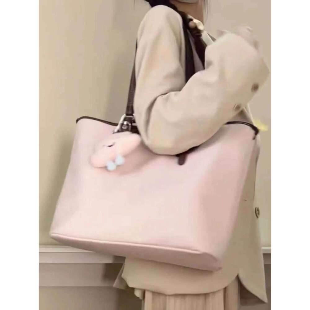 Retro Nylon Pink Tote Wallet Women Fairy Core Sweet Cute Large Capacity Handbag Student Versatile Vintage Underarm Bag 2025 Z260224