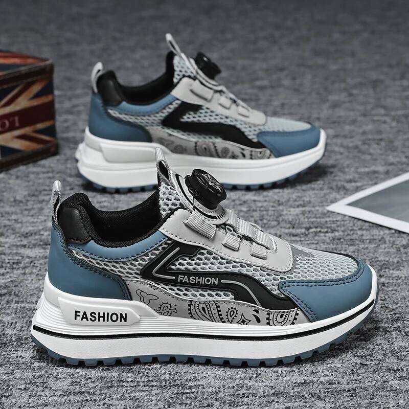 Kids Sneakers Mesh Breathable Comfort Rebound 2025 New Outdoor Jogging Anti Slip Fashion Casual Running Shoes for Children 26W0224