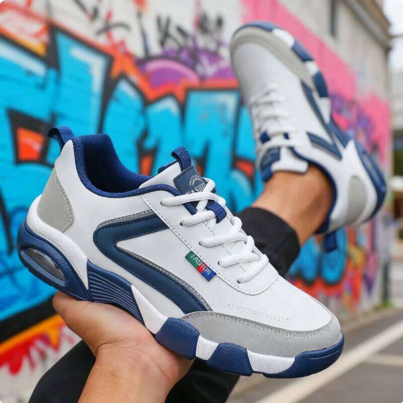 Fashion White Men's Sneakers Outdoor Sport Running Tenis 2025 New Streetwear Hip Hop Spring Casual Skateboard Shoes