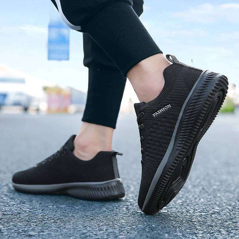 Sneakers Knit Running Walking for Breathable Casual Footwear Fashion High Quality Athletic Gym Lightweight Men Shoes