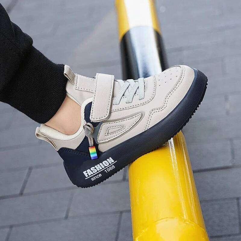 Boys Tenis Children Fashion Luxury Leather Kids Casual Sneaker Platform Sports Shoes for Boy 4 To 12 Years 26W0224