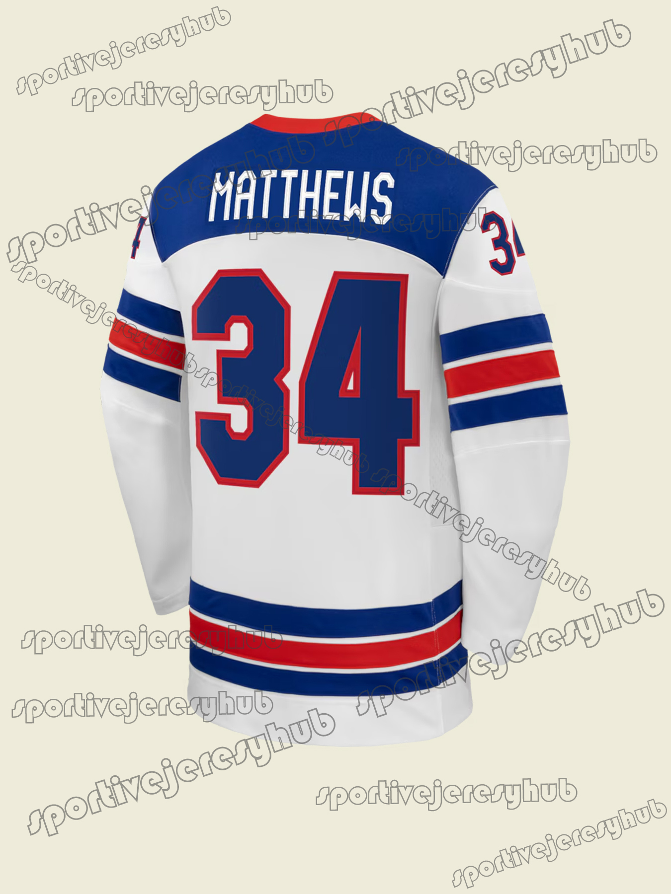Team 2026 Hockey Jersey Thompson Hellebuyck Hughes Matthews Werenski Gaudreau Tkachuk Guentzel Sweater Custom Double-Reinforced Stitching Casual Wear