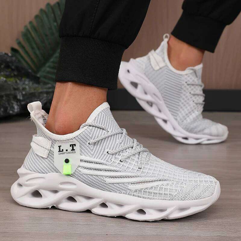 Men's Flexible Running Trendy Cool Breathable Mesh Cushioned Walking Summer Comfortable Versatile Basketball Shoes
