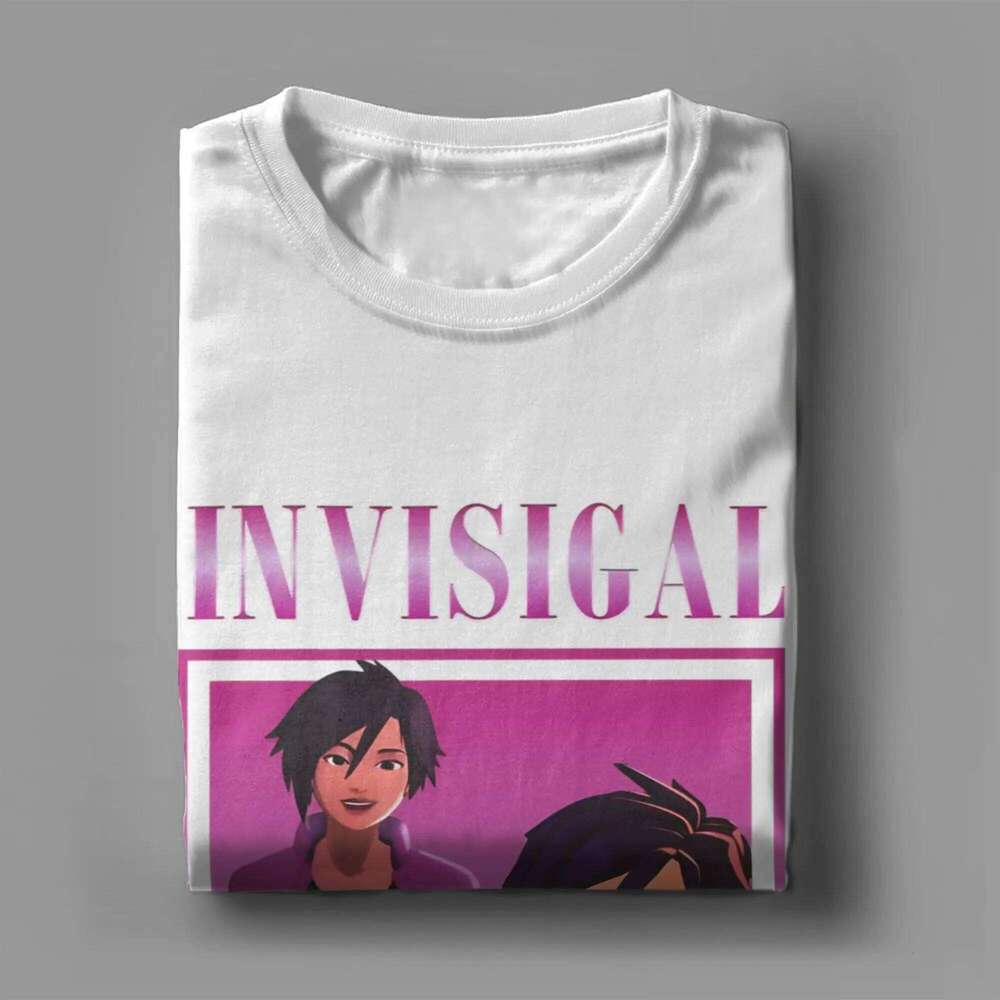 Vintage Invisigal T-Shirt for Men Women Dispatch Game Novelty 100% Cotton Tees Round Neck Short Sleeve T Shirt Printed Clothes H260224