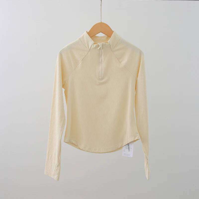 Slim-fit Stand-up Collar Half Zipper Yoga Long Sleeve Autumn Winter Running Sports Top Quick-drying Fitness Suit for Women 26Y0224