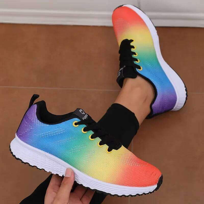 Tennis Men's Mesh Durable Comfortable Breathable Outdoor Running Women's Colorful Training Fitness Leisure Shoes