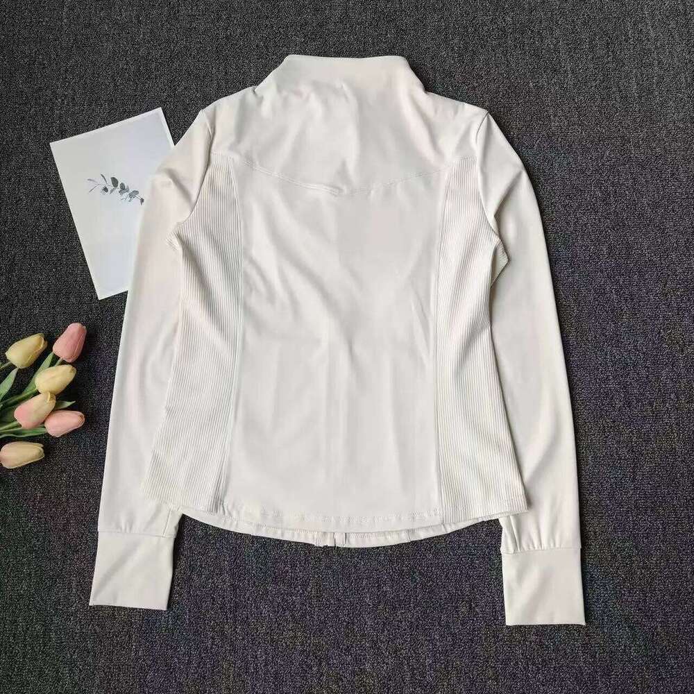 Outdoor Gold Zipper Women's Yoga Sports Long Sleeve Sport Tops Fitness Slim-Fit Workout Coat Shirt Cloth 26Y0224