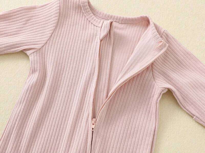 100% Cotton Buy More to Save Shipping Newborn Baby Rompers One-pieces Sleepers Jumpsuits Zipper Waffle Grows Ropa Bebe Growings 26Y0224