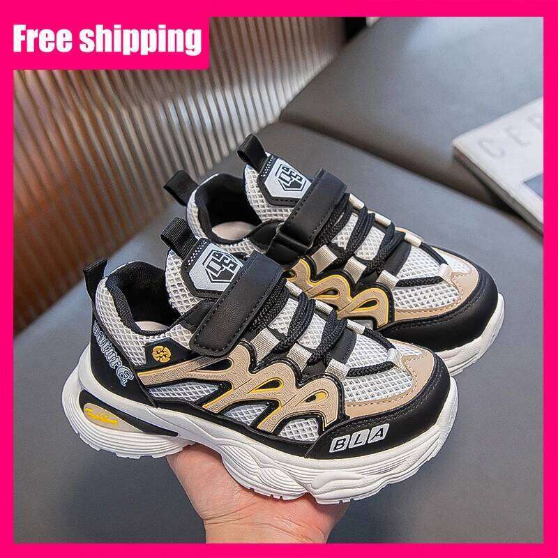 Children Sneakers Trendy Mesh Breathe Versatile Light Comfort Summer Casual Tennis 2026 New Soft Thick Soled Sports Shoes 26W0224