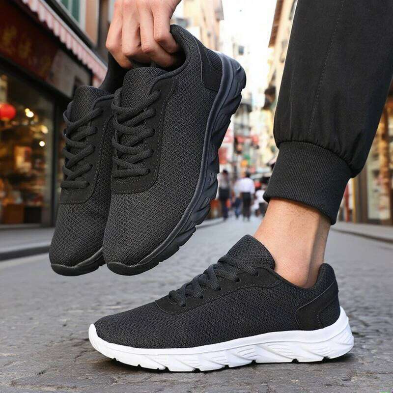 New Running Walking Mesh Fashion Breathable Light Casual Sports Vulcanize for Men Sale Shoes Free Shipping