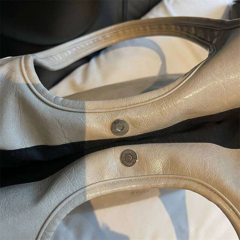 High Quality Big Tote Bags For Women Vintage Style Pure Color Shoulder Bag Large Capacity Shopper Totes Luxury Handbags Z260224