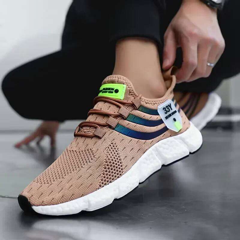 Sports Shoes for Men Anti Slip Breathable Platform Running Training Shoe Fashion Outdoor Lightweight Comfort Walking Sneakers