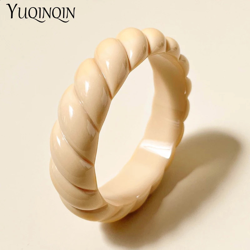 Trendy Fashion Resin Cuff Screw Bracelets Bangles for Women Vintage Charm Geometric Blue Bracelet Girls Jewelry Female 260120