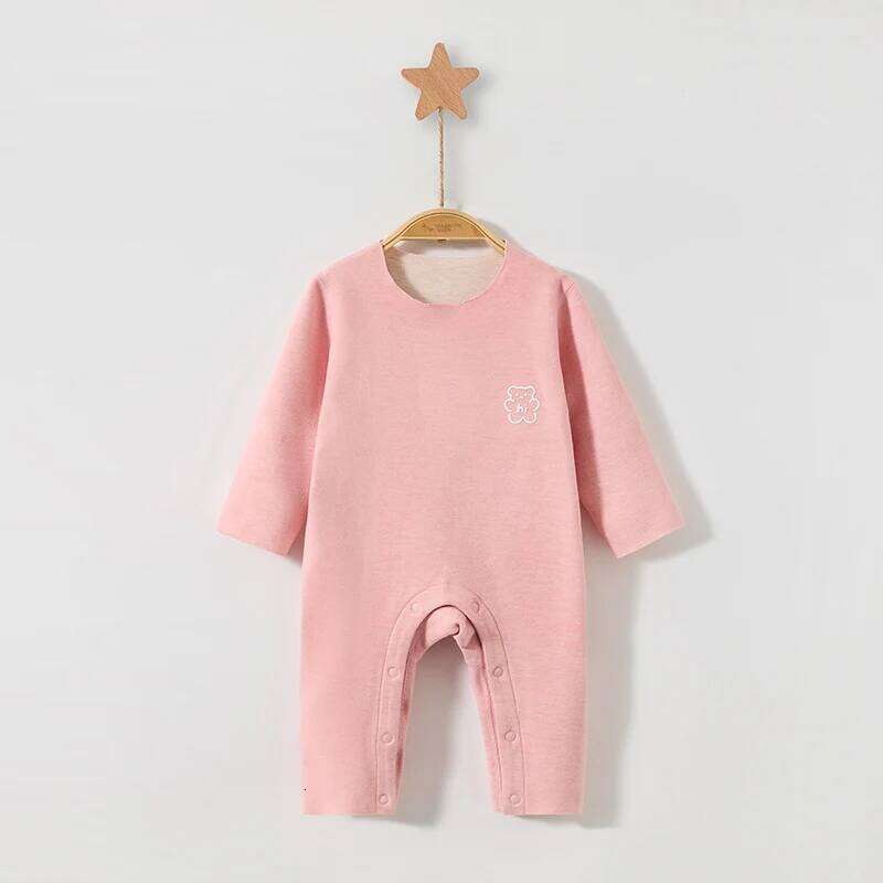 Baby Long sleeves Rompers Winter Thermal 0-18M Newborn Unisex, Spring/Autumn Infant Pajamas Warm Sleepwear Clothes Outfit 26H0224