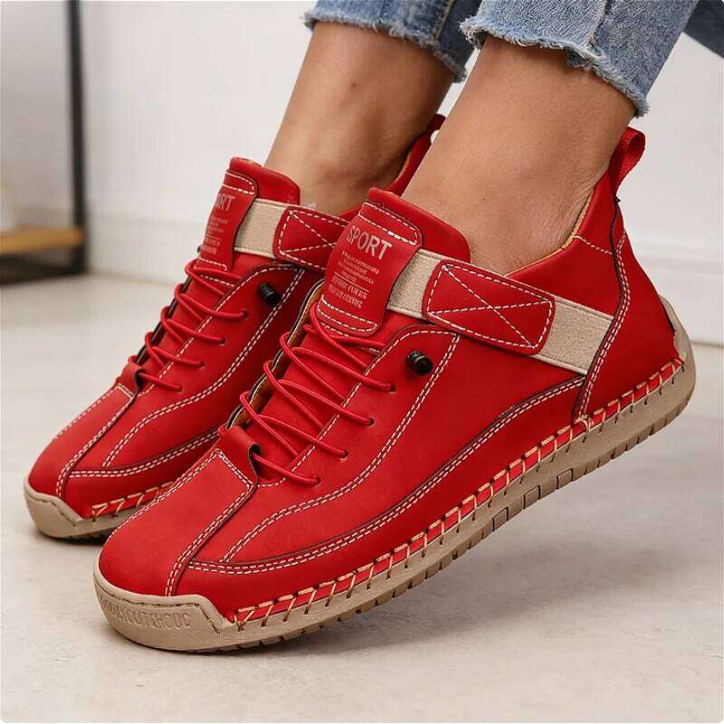 Spring Autumn Casual Shoes for Women British Style Retro Anti Slip Loafers Lace Up Comfortable Soft Sole Street Fashion Men Shoe