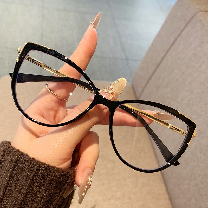 2026 Summer New Ultra-Light Plain Versatile Cat Eye Glasses For Women With Myopia, Can Be Fitted Prescription Or Non-Prescription Lenses Frame