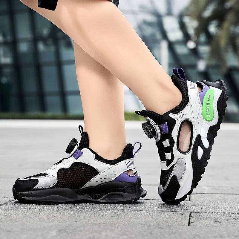 Summer Ultra Light Kids Sneakers New Low Cut Boy Girl Casual Simple Anti Slip Wear-resistant Soft Comfort Run Shoes 26W0224
