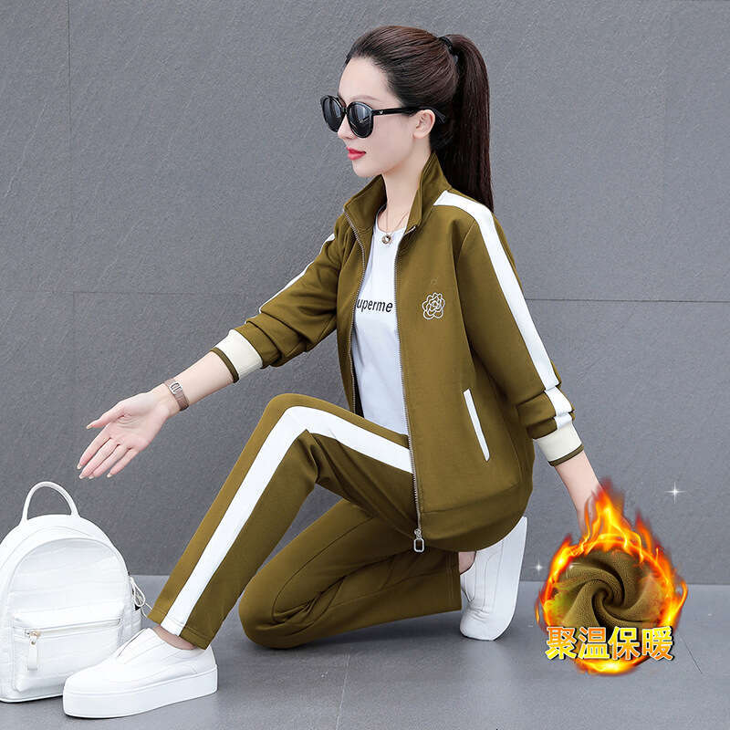 Spring Autumn Chic Sportswear Suit Women's 2026 New Fashion Loose Long Sleeve Jacket +Pants Female Casual two-Piece Suits 4 color