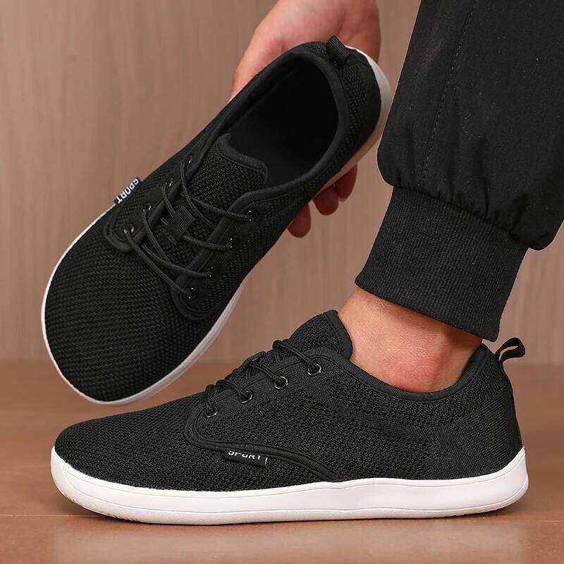 Unique Mesh Sports Flexible Wide Toe Breathable Minimalist Walking Outdoor Activities Tennis Foldable Men's Shoes