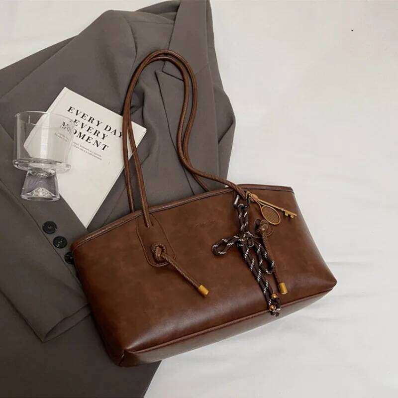 PU Leather Shoulder Bags For Women 2025 Winter Y2K Trend Female Crossbody Lady Handbags And Purses Retro Tote Bag bolso Z260224