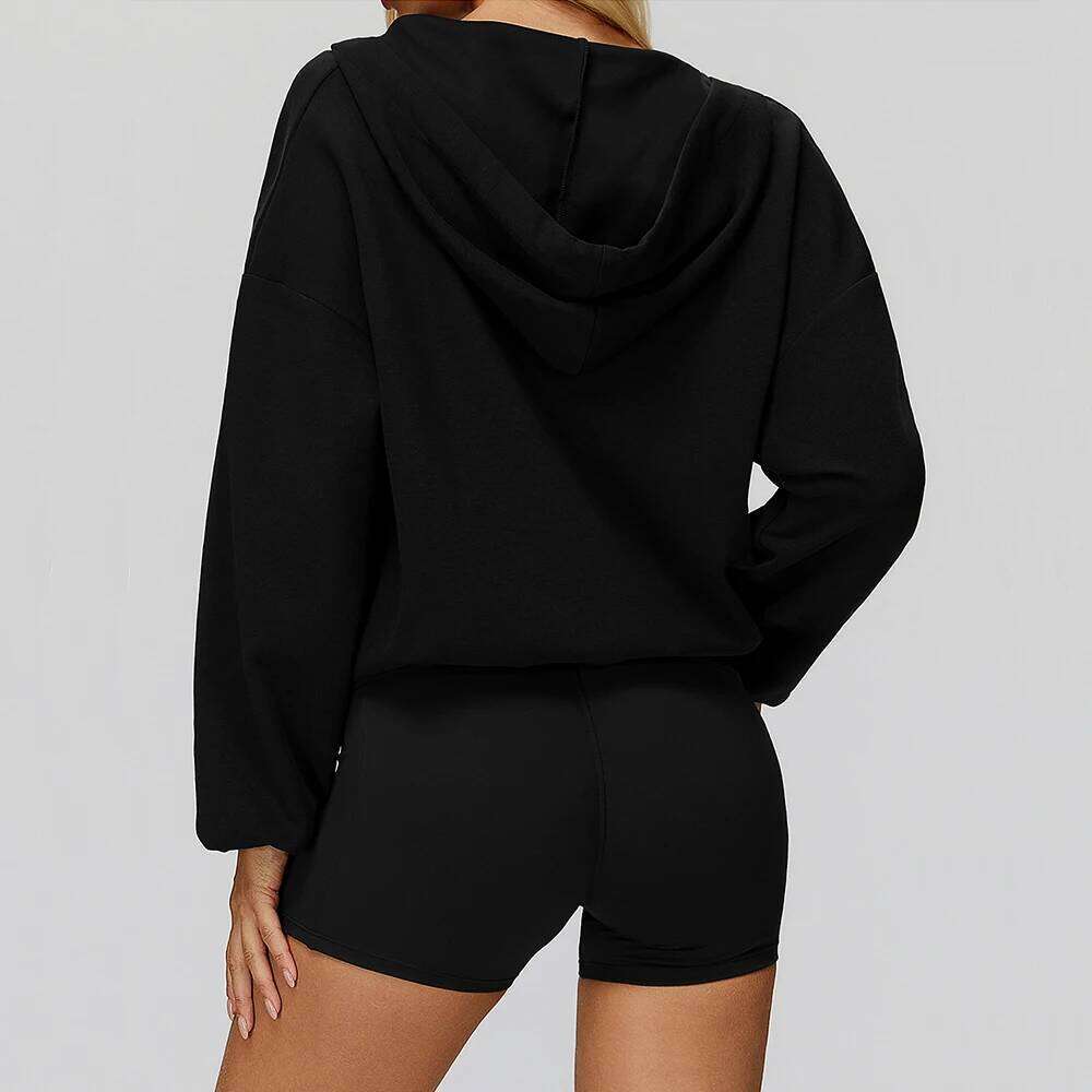 SWELTERING Women Deep-V Gym Fitness Sweatshirts Loose Yoga Long Sleeve Female Workout Top Running Push Up Sports Shirts 26Y0224