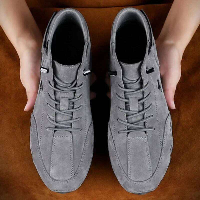 Men's Nude Boots Fashionable Stitching Lightweight Comfortable Soft Upper for Daily Wear Casual Street Style Walking Men Shoes