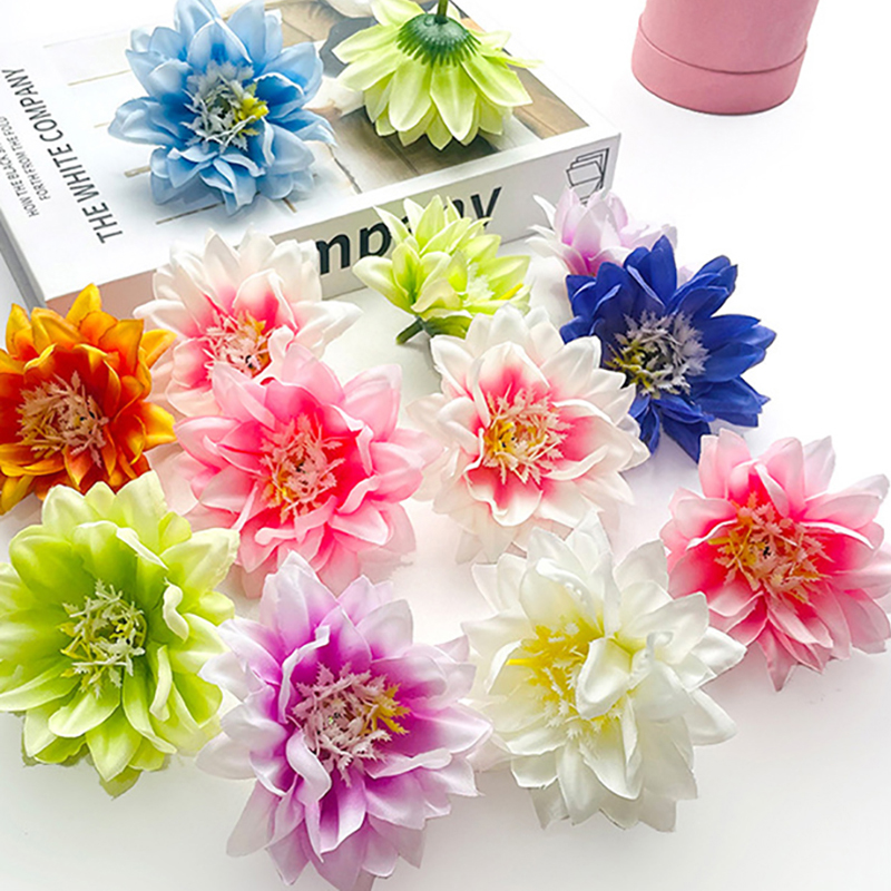 Diameter 7cm Artificial Pine Needle Peony Heads Silk Flower Head Fake Flowers Wholesale for Wedding Bouquet Table Centerpieces Bridal Shower Home Hair Craft Decor
