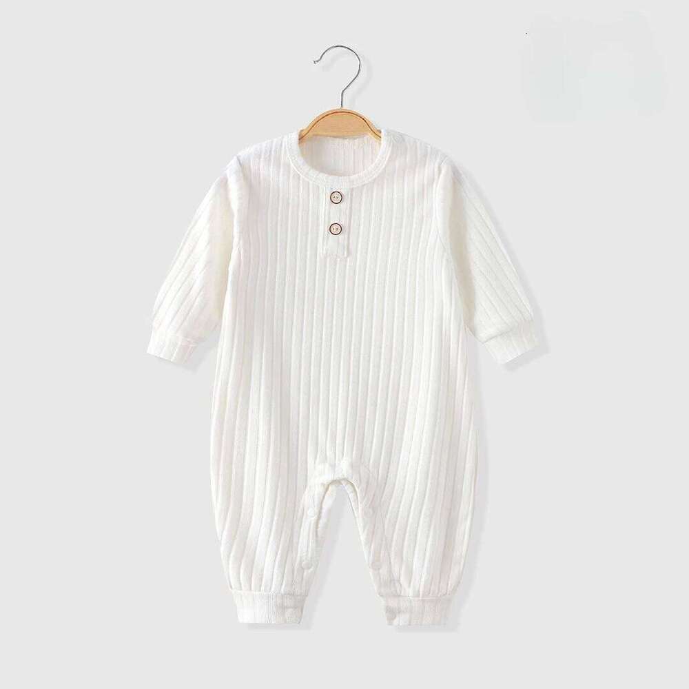 Somenie Unisex Long-Sleeve Onesie for Autumn Winter Boys' Girls' Baby Striped Romper Infant Outdoor Wear Trends 1-3-9-18M 26H0224