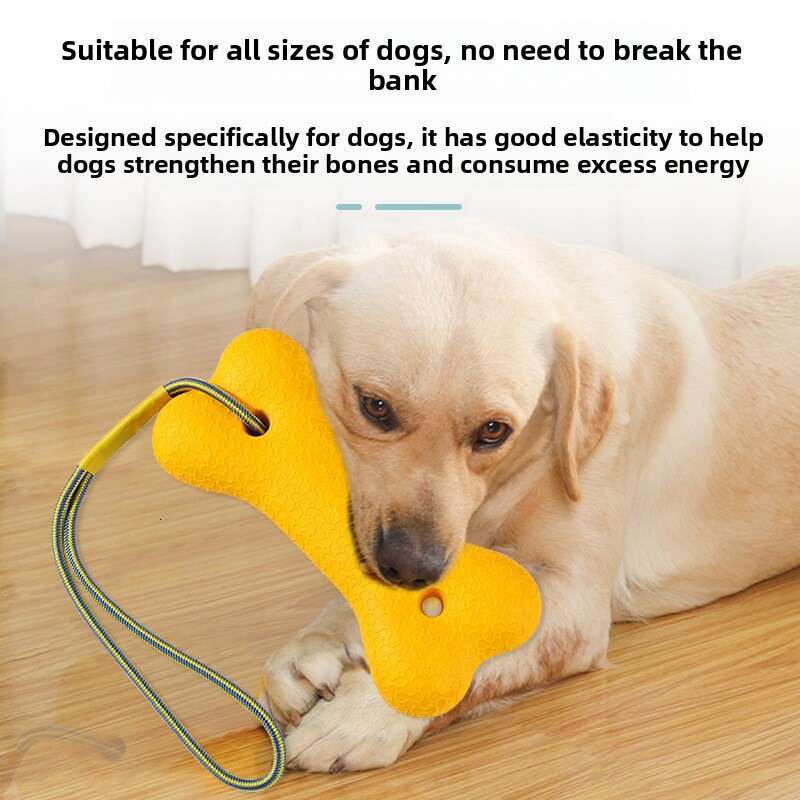 In Stock Wholesale EVA Foam Floating Water Rope Bone Dog Training Interactive Toy Durable Pet Supplies