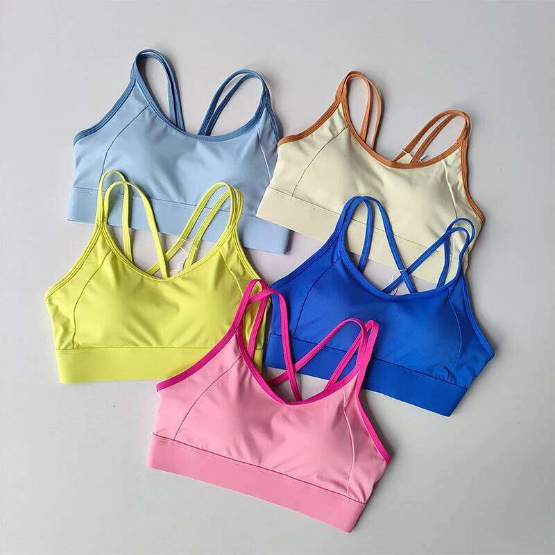 Women's Push-Up Sports Top with Pads Yoga Fitness Vest Wear for Running Activities Underwear Sport Tops Gym Bra 26Y0224