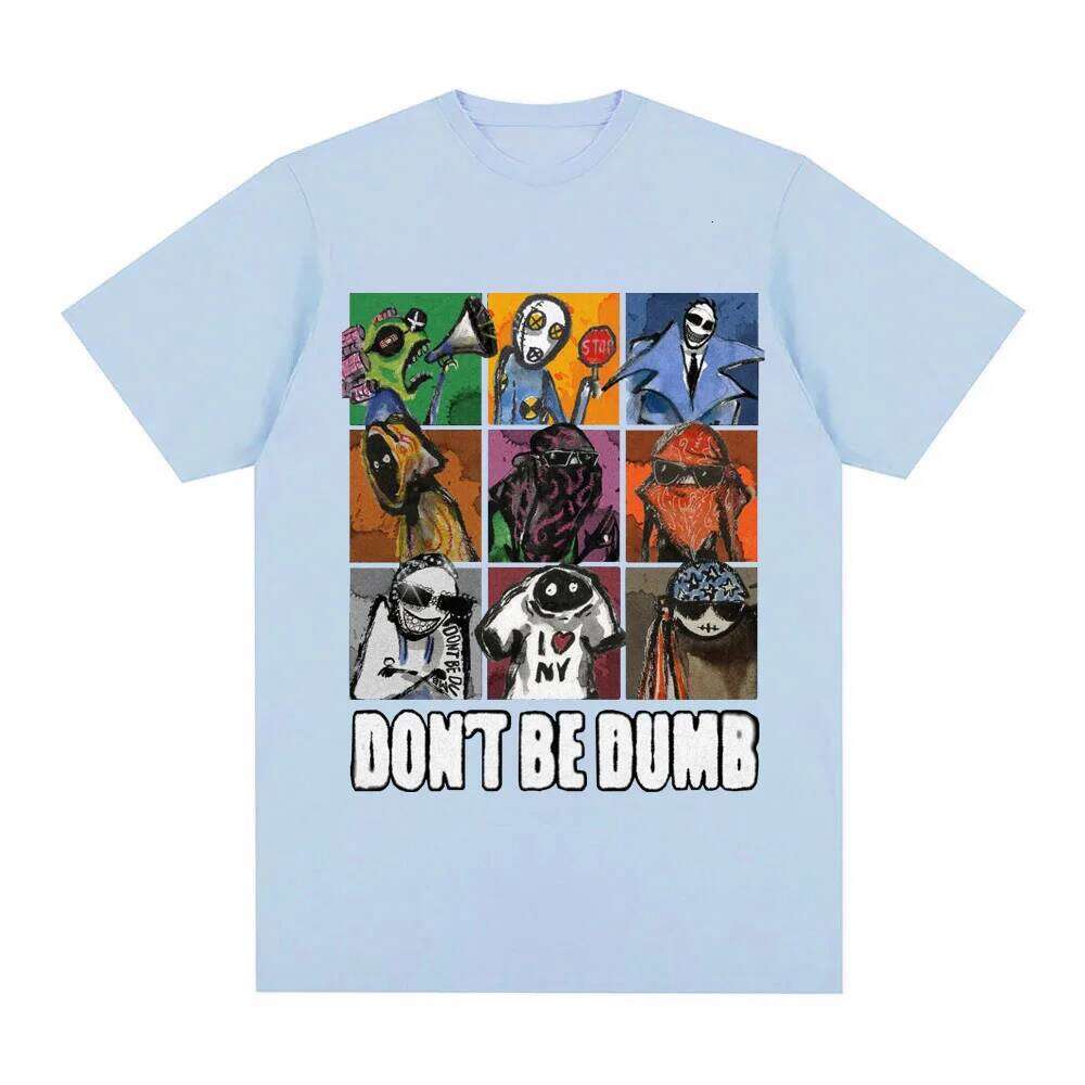album DONT BE DUMB T-shirt Graphic Printing Hip Hop 100%Cotton Tee-shirt Short Sleeve FashionTshirt Unisex Clothes H260224